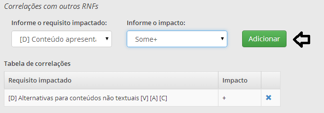 Definindo correlações com outros elementos (Imagem)